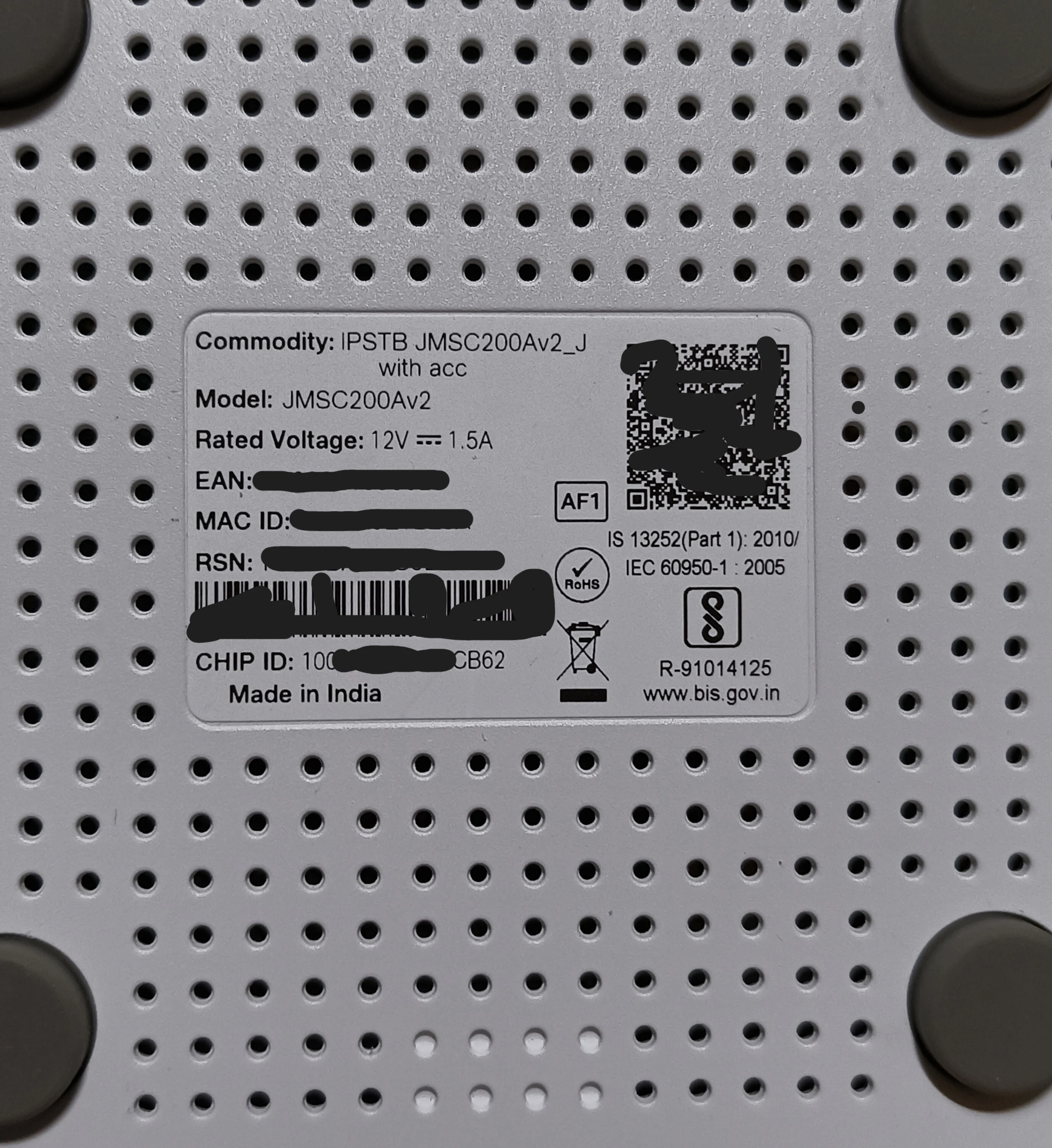 Final Hardware Overview - Completed Jio AirFiber STB JMSC200A2_J Teardown